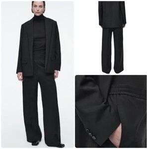 NWT COS 100% Wool Elastic Waist Pants Trousers!